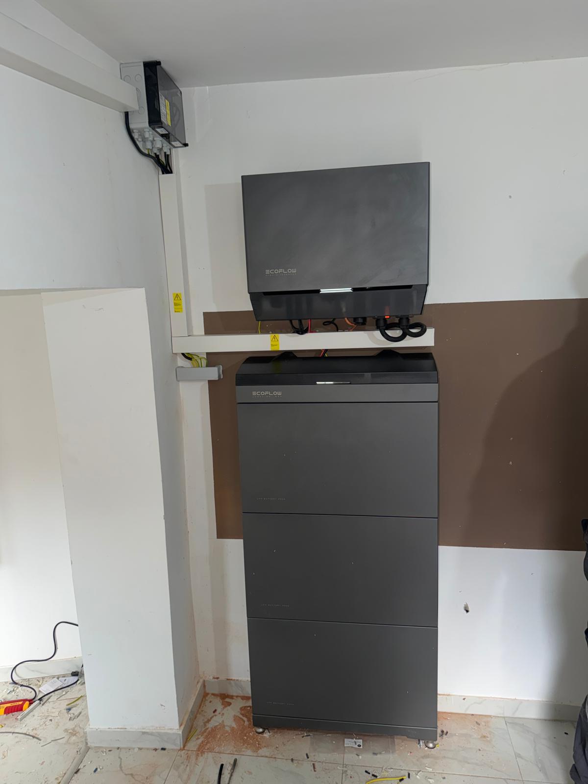 EcoFlow Speichersystem installiert