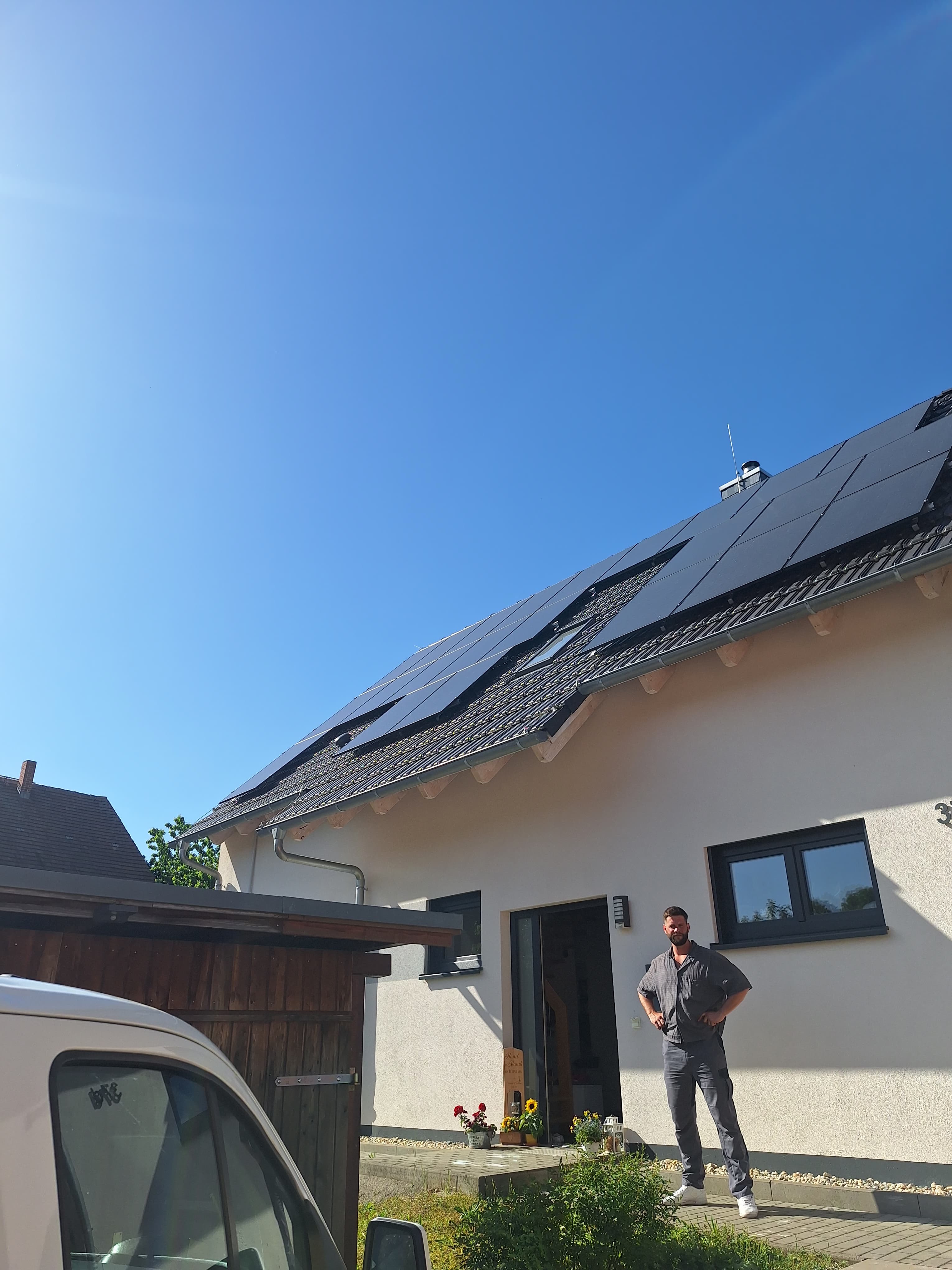 Solaranlage fertig installiert